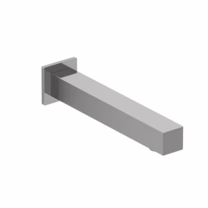 RIOBEL | Chrome Square Wall Mount Tub Spout
