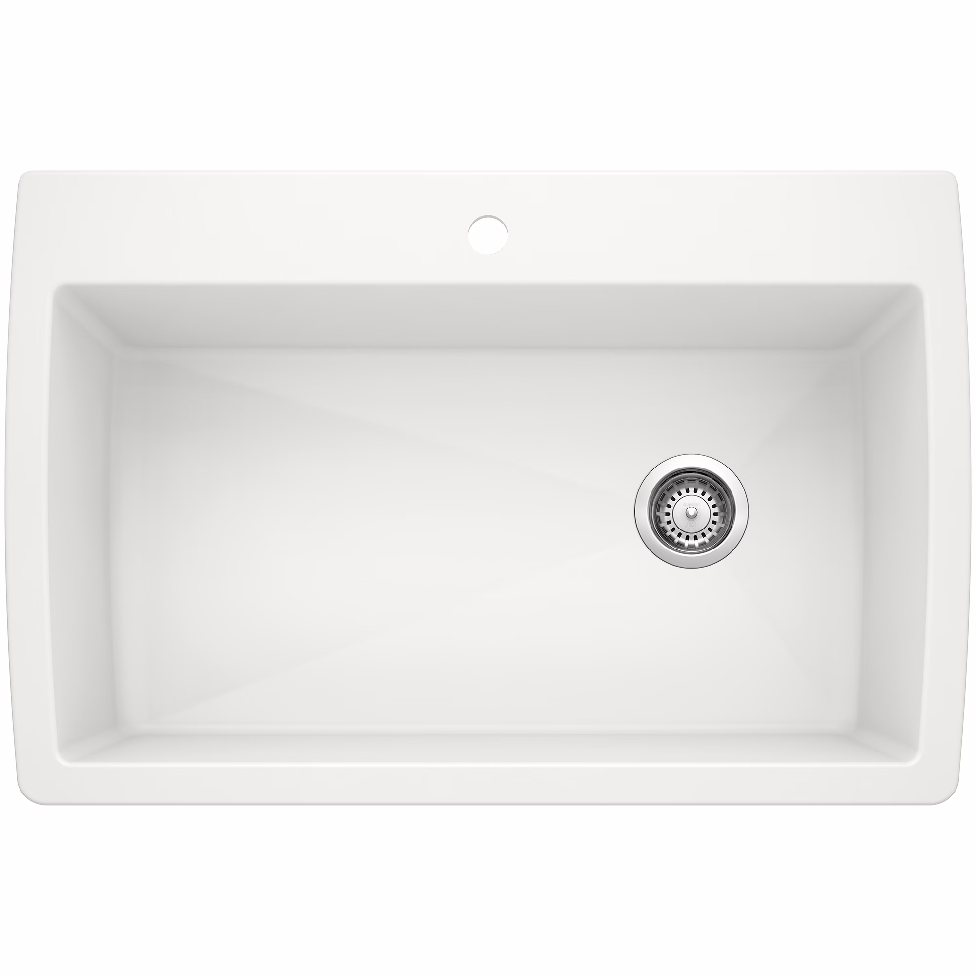 Diamond SILGRANIT 33.5" Super Single Dual Mount Kitchen Sink - White