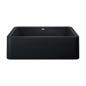 Ikon SILGRANIT 33" Single Bowl Apron-Front Farmhouse Sink - Coal Black