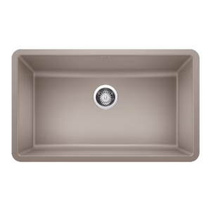 Precis SILGRANIT 30" Single Bowl Undermount Kitchen Sink - Truffle