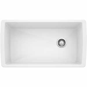 Diamond SILGRANIT 33" Super Single Undermount Kitchen Sink - White