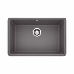 Precis SILGRANIT 27" Single Bowl Undermount Kitchen Sink - Cinder