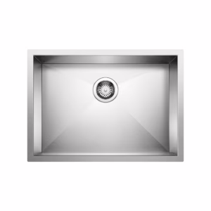 Quatrus R0 25" Single Bowl Undermount Stainless Steel Kitchen Sink