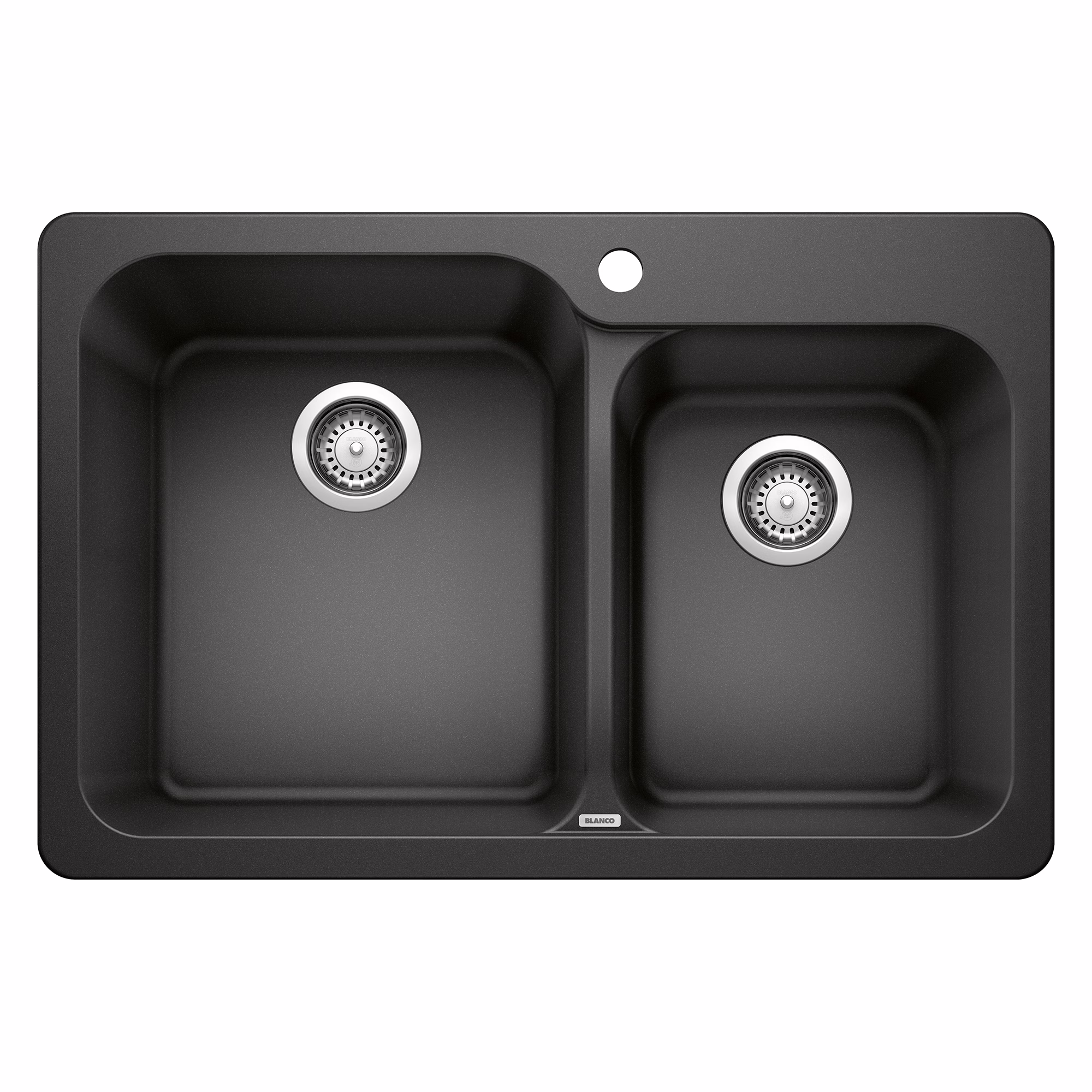 Vision SILGRANIT 31.5" 60/40 Double Bowl Dual Mount Kitchen Sink - Anthracite
