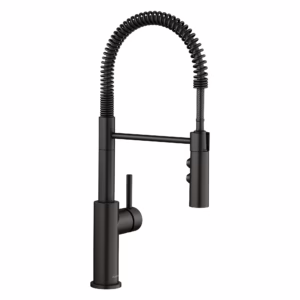 Catris Semi-Pro Pull-Down Dual-Spray Kitchen Faucet - Matte Black