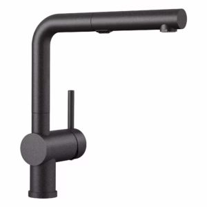 Linus Low Arc Pull-Out Dual-Spray Kitchen Faucet - Anthracite
