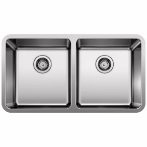 Formera 33" 50/50 Double Bowl Undermount Stainless Steel Kitchen Sink