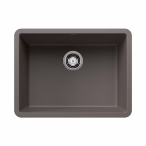 Precis SILGRANIT 24" Single Bowl Undermount Kitchen Sink - Volcano Gray