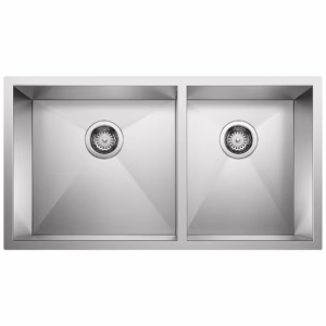 Precision R0 33" 60/40 Double Bowl Undermount Stainless Steel Kitchen Sink