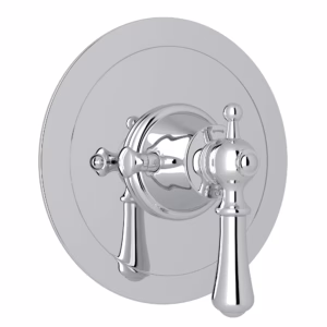 Perrin & Rowe | Polished Chrome Georgian Era™ 3/4" Round Thermostatic Trim Without Volume Control