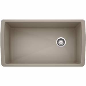 Diamond SILGRANIT 33" Super Single Undermount Kitchen Sink - Truffle