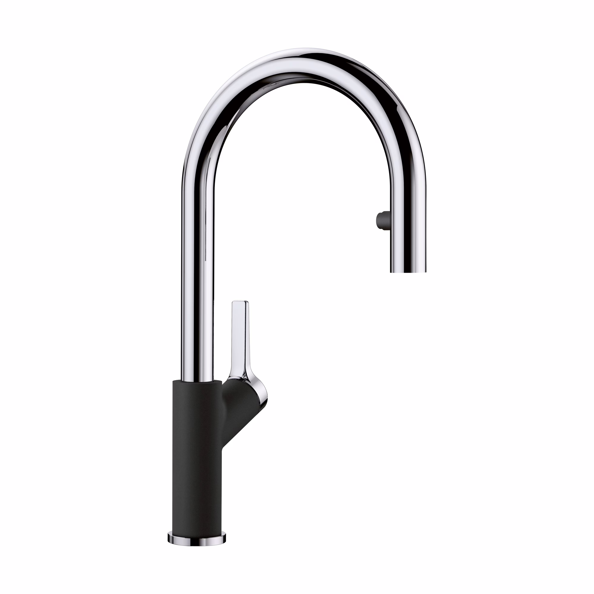 Urbena Pull-Down Dual-Spray Kitchen Faucet - Chrome/Coal Black