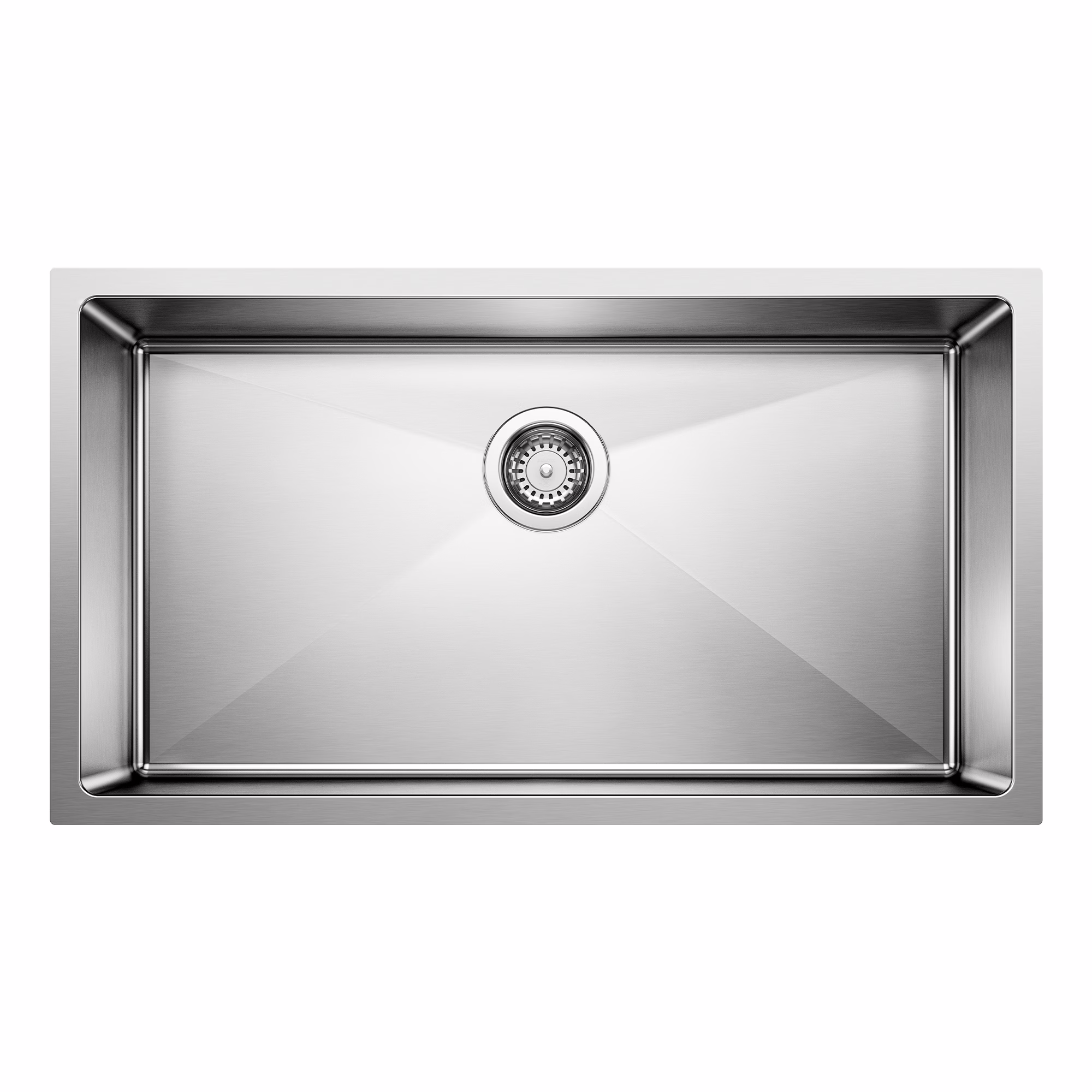 Quatrus R15 32" Super Single Bowl Undermount Stainless Steel Kitchen Sink