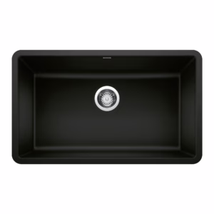 Precis SILGRANIT 30" Single Bowl Undermount Kitchen Sink - Coal Black