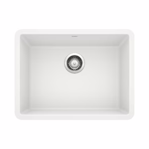Precis SILGRANIT 24" Single Bowl Undermount Kitchen Sink - White