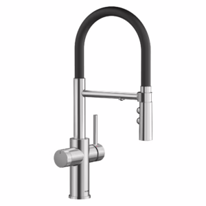 Catris Flexo Filter-Ready Semi-Pro Pull-Down Dual-Spray Kitchen Faucet - PVD Steel