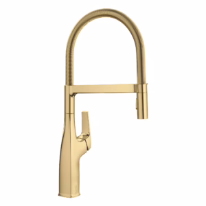 Rivana Semi-Pro Pull-Down Dual-Spray Kitchen Faucet - Satin Gold