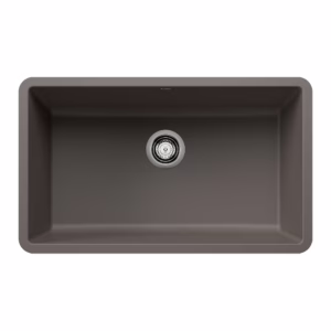 Precis SILGRANIT 30" Single Bowl Undermount Kitchen Sink - Volcano Gray