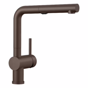 Linus Low Arc Pull-Out Dual-Spray Kitchen Faucet - Café