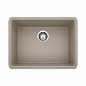 Precis SILGRANIT 24" Single Bowl Undermount Kitchen Sink - Truffle