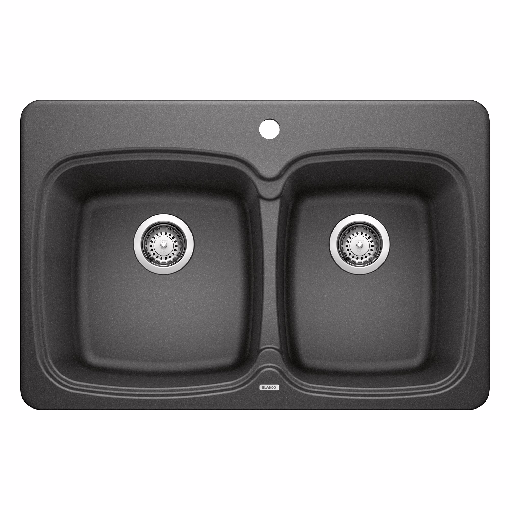 Vienna SILGRANIT 31" 50/50 Double Bowl Dual Mount Kitchen Sink - Anthracite