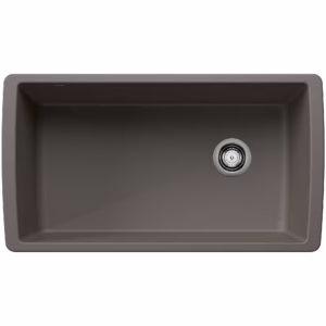 Diamond SILGRANIT 33" Super Single Undermount Kitchen Sink - Volcano Gray