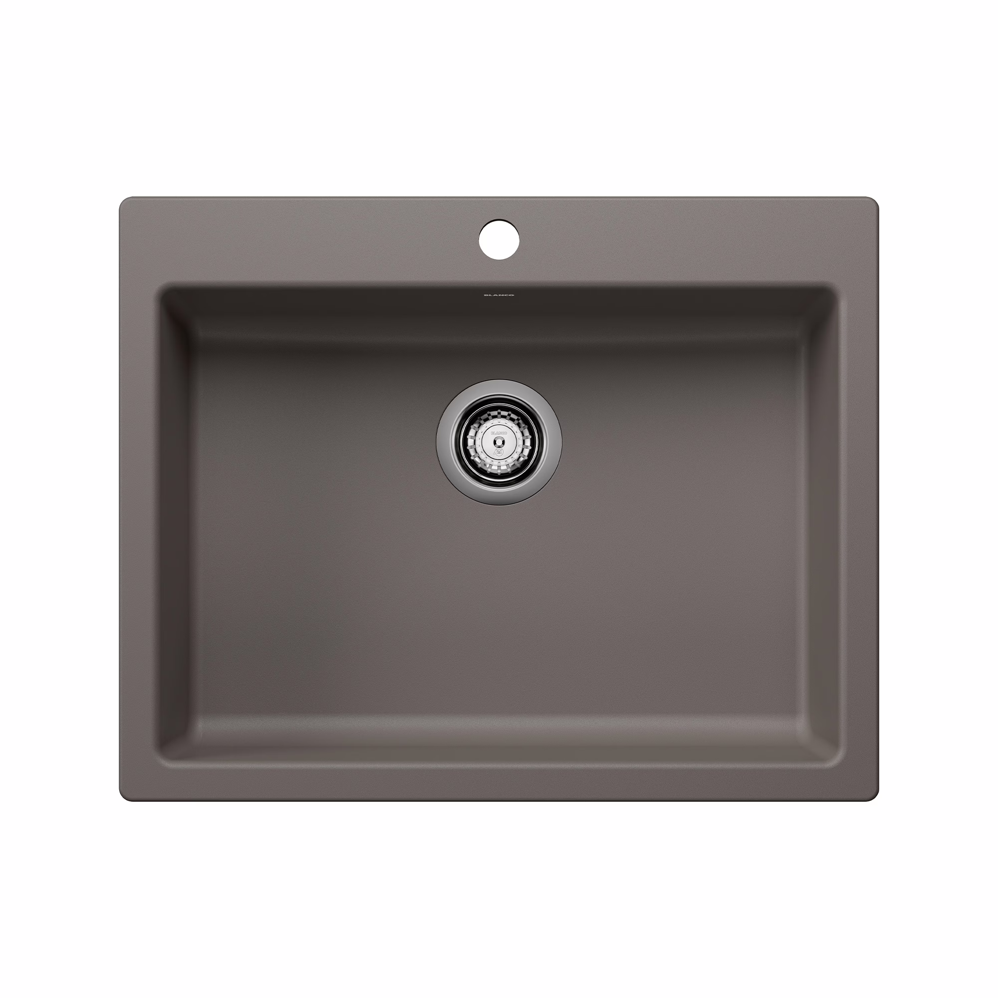 Precis SILGRANIT 25" CSA Single Bowl Drop-In Kitchen Sink - Volcano Gray