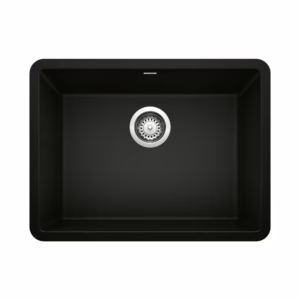 Precis SILGRANIT 24" Single Bowl Undermount Kitchen Sink - Coal Black