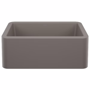 Ikon SILGRANIT 27" Single Bowl Apron-Front Farmhouse Sink - Volcano Gray