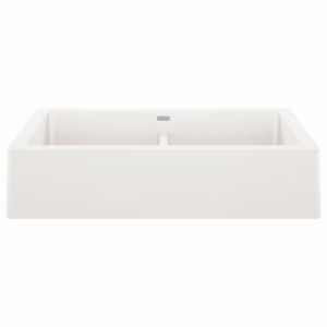 Vintera SILGRANIT 33" Double Bowl Apron-Front Farmhouse Sink - White