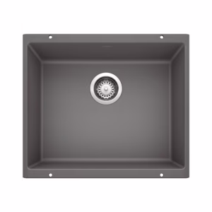 Precis SILGRANIT 21" Single Bowl Undermount Kitchen Sink - Cinder