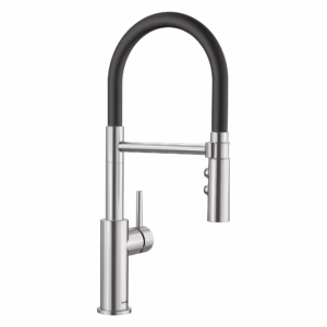 Catris Flexo Semi-Pro Pull-Down Dual-Spray Kitchen Faucet - PVD Steel