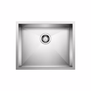 Quatrus R0 22" Single Bowl Undermount Stainless Steel Kitchen Sink