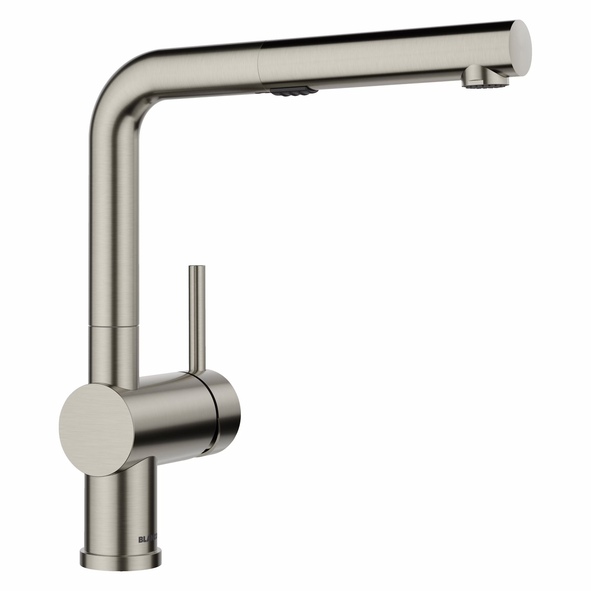 Linus Low Arc Pull-Out Dual-Spray Kitchen Faucet - Satin Platinum