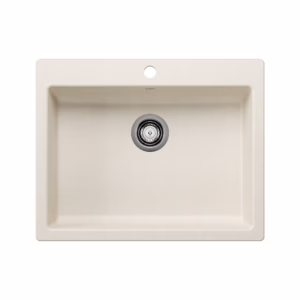 Precis SILGRANIT 25" CSA Single Bowl Drop-In Kitchen Sink - Soft White