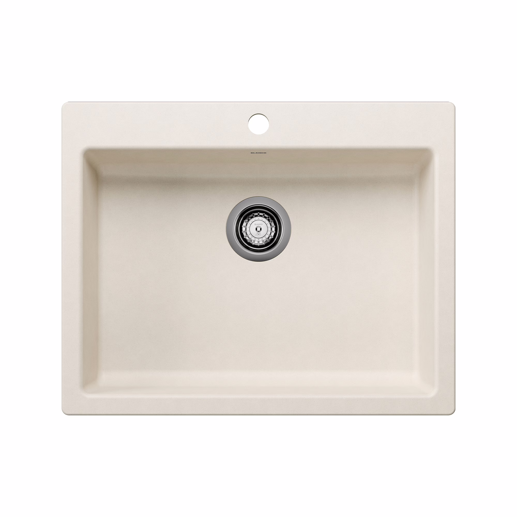 Precis SILGRANIT 25" CSA Single Bowl Drop-In Kitchen Sink - Soft White