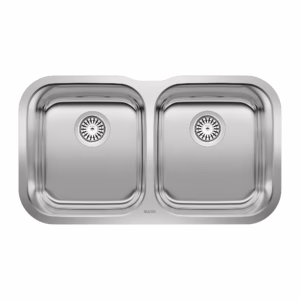 Essential 31" 50/50 Double Bowl Undermount Stainless Steel Kitchen Sink