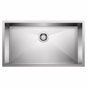 Quatrus R0 32" Single Bowl Undermount Stainless Steel Kitchen Sink