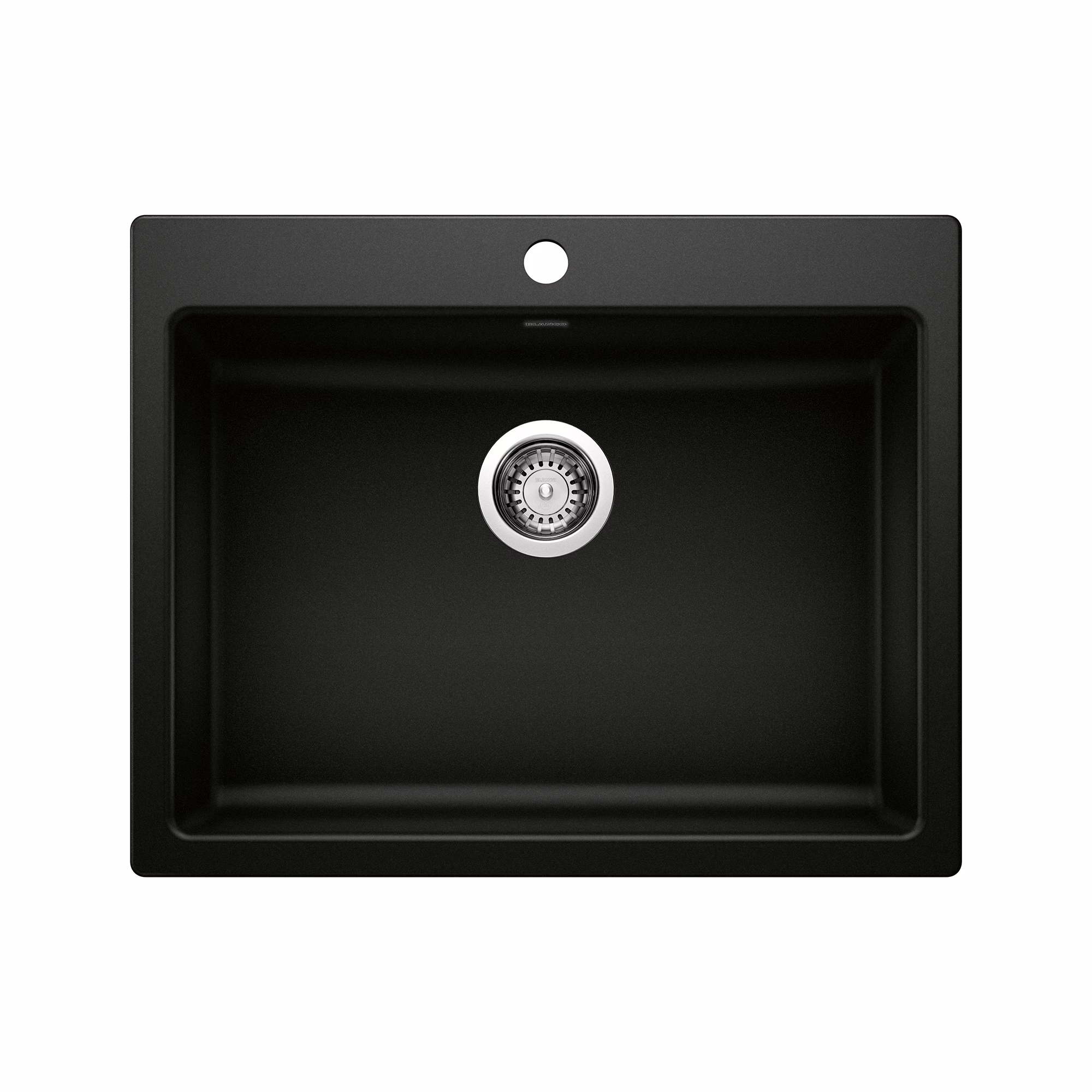 Precis SILGRANIT 25" CSA Single Bowl Drop-In Kitchen Sink - Coal Black