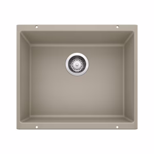 Precis SILGRANIT 21" Single Bowl Undermount Kitchen Sink - Truffle