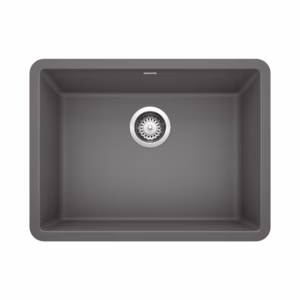 Precis SILGRANIT 24" Single Bowl Undermount Kitchen Sink - Cinder