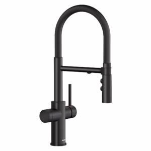 Catris Flexo Filter-Ready Semi-Pro Pull-Down Dual-Spray Kitchen Faucet - Matte Black