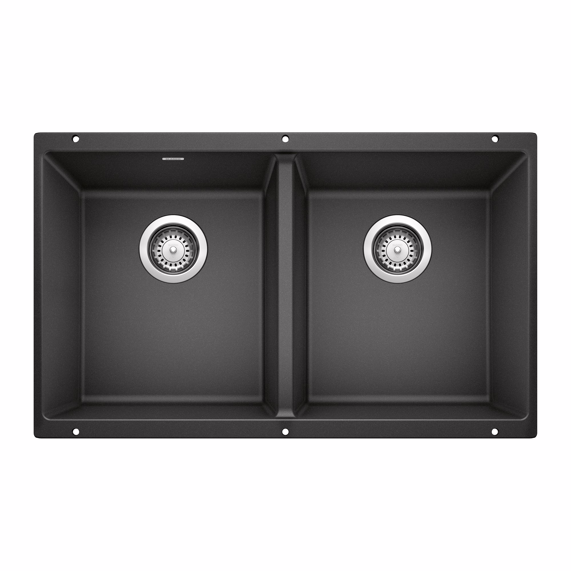 Precis SILGRANIT 29" 50/50 Double Bowl Undermount Kitchen Sink - Anthracite