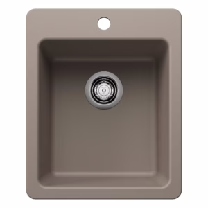 Liven SILGRANIT 17" Dual Mount Bar Sink - Truffle