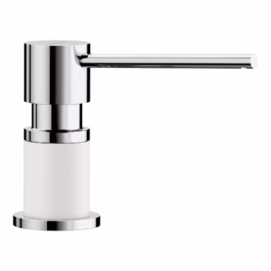 Lato Soap Dispenser - Chrome/White