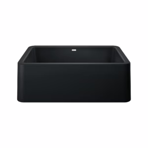 Ikon SILGRANIT 30" Single Bowl Apron-Front Farmhouse Sink - Coal Black