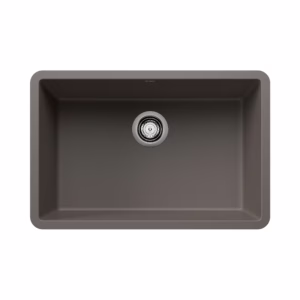 Precis SILGRANIT 27" Single Bowl Undermount Kitchen Sink - Volcano Gray