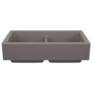 Vintera SILGRANIT 33" Double Bowl Apron-Front Farmhouse Sink - Volcano Gray
