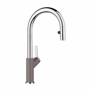 Urbena Pull-Down Dual-Spray Kitchen Faucet - Chrome/Volcano Gray
