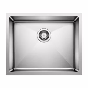 Quatrus R15 22" Single Bowl Undermount Stainless Steel Kitchen Sink